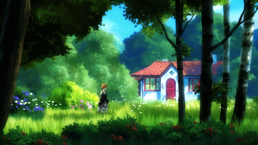 Ręcznie rysowana scena gry